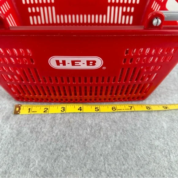 H-E-B Red Plastic Kids Shopping Basket - Picture 5 of 6